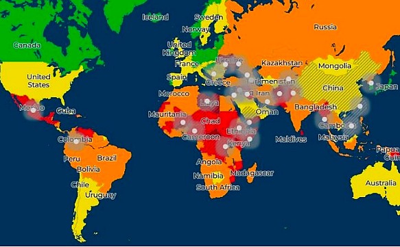 Risikokarte 2024: Die Sichersten und Gefährlichsten Länder für Ihren Urlaub